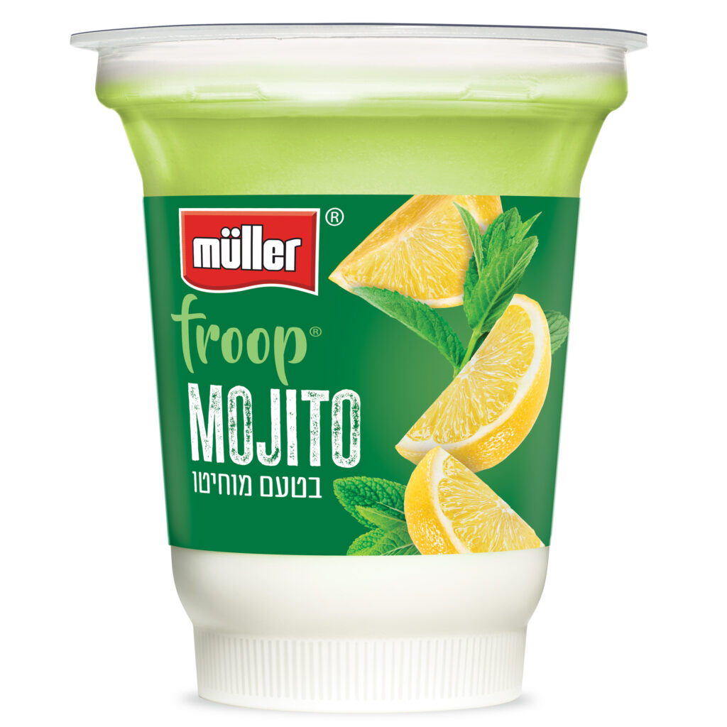 Новогодние йогурты Muller Froop со вкусами коктейлей Margarita и Mojito