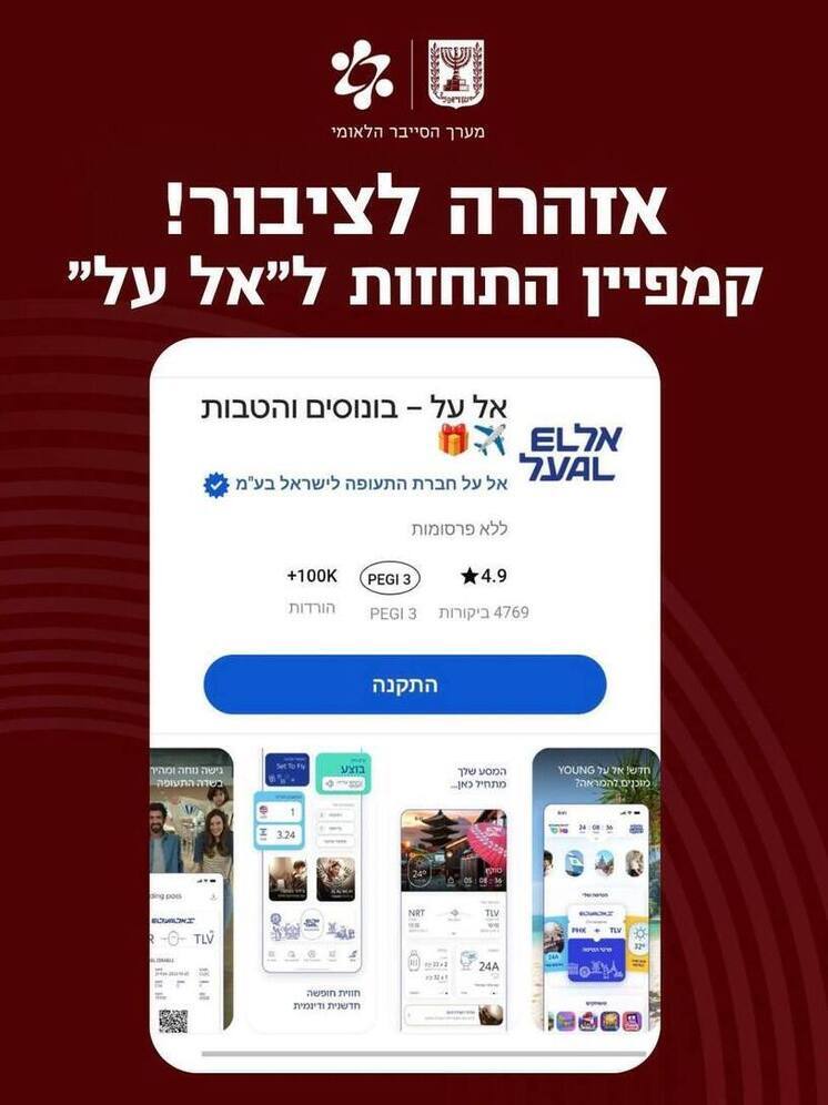 Фишинговая атака под видом El Al: Израильский киберцентр предупреждает о новой угрозе