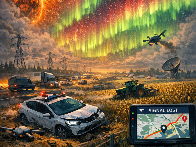 Солнце решило сыграть в GTA